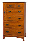 Edinburgh Baby Dresser, Quarter Sawn Oak Hardwood, Rustic Finish